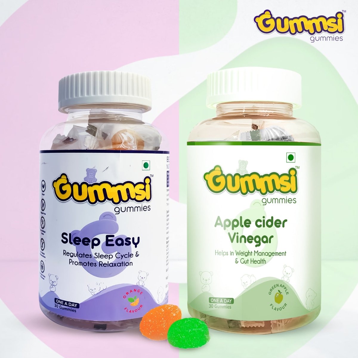 Apple Cider Vinegar + Sleep Easy Gummies - Gummsi
