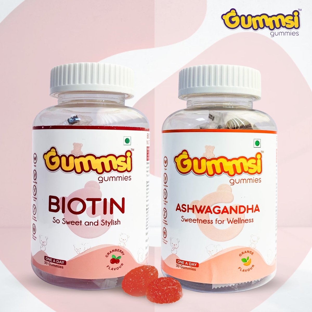 Biotin + Ashwagandha Gummies - Gummsi