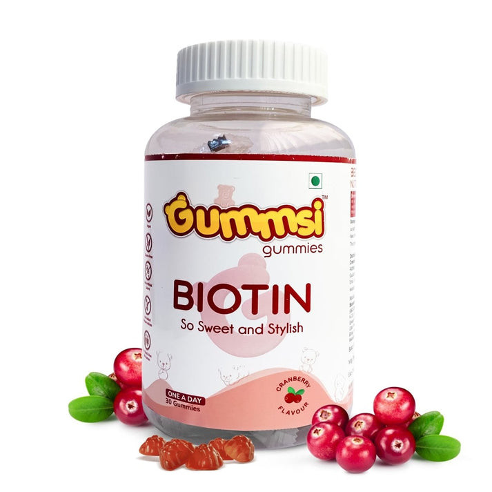 Biotin Gummies - Reduce Hairfall & Hair Thinning | Promotes New Hair Growth | Vitamin B7 for Hair and Nail Health